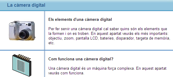 La càmera digital | Recurso educativo 34049