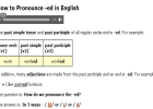 Pronunciation of '-ed' | Recurso educativo 34547