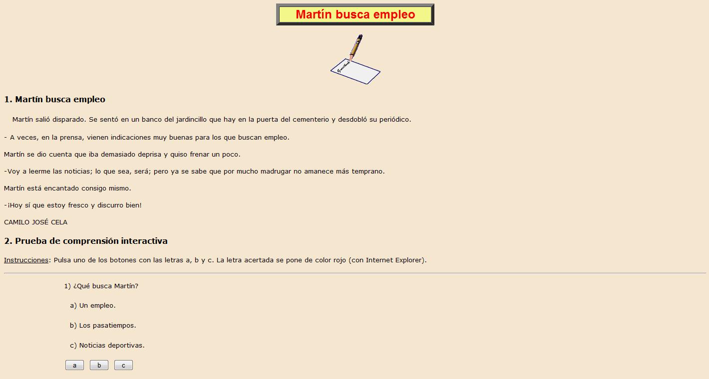 Martín busca empleo | Recurso educativo 37060
