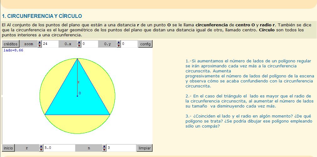 Circunferencia y círculo | Recurso educativo 37117