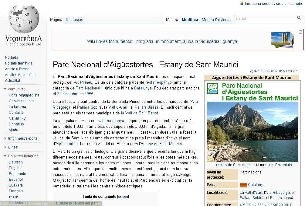 Parc Nacional d'Aigüestortes i Estany de Sant Maurici | Recurso educativo 43382