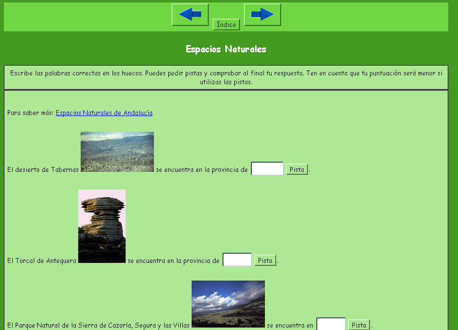 Espacios naturales de Andalucía | Recurso educativo 43422