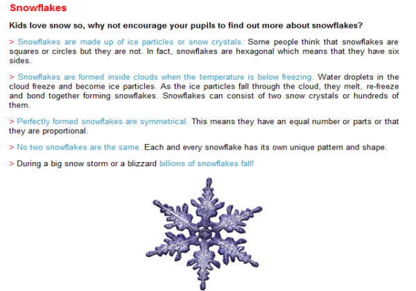 Snowflakes | Recurso educativo 45554