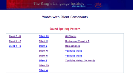 Words with silent consonants | Recurso educativo 48788
