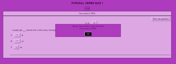 Quiz: Phrasal verbs | Recurso educativo 49950