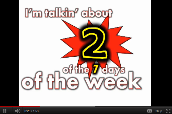 Song: I'm talking about the weekend | Recurso educativo 50327