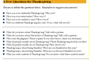 Questions for Thanksgiving | Recurso educativo 60820