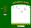 Alphabetic rain | Recurso educativo 67555