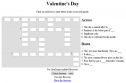 Valentine's day crossword puzzle | Recurso educativo 68094