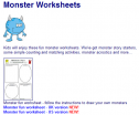 Monster worksheets | Recurso educativo 75464
