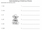 Alphabetizing Christmas words | Recurso educativo 77020