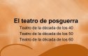 El teatro de posguerra | Recurso educativo 85812