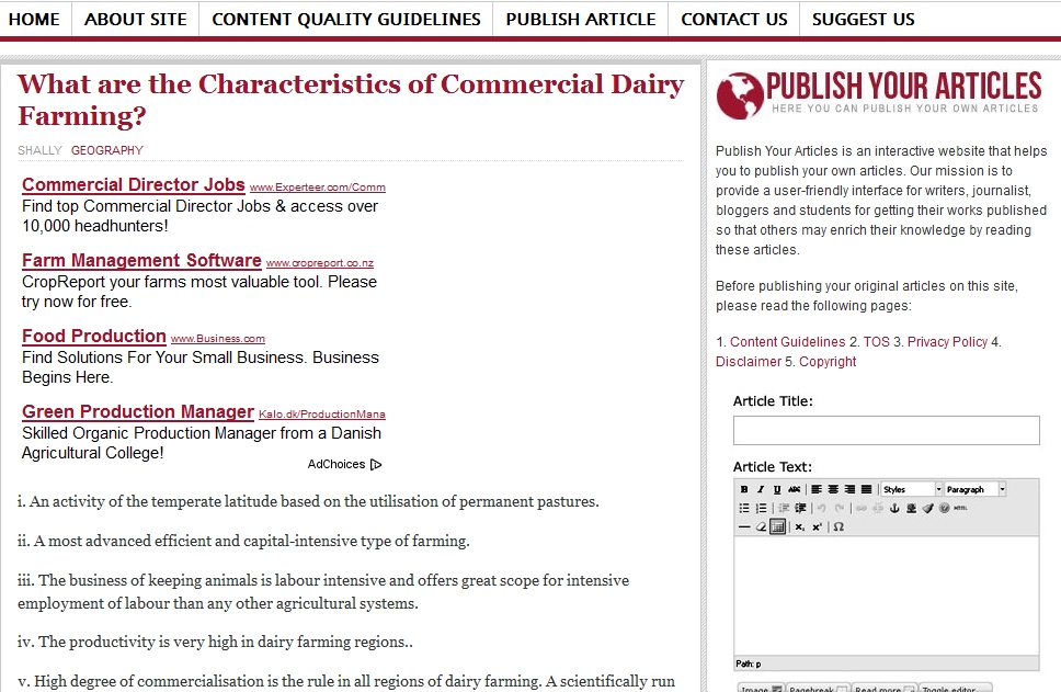What are the Characteristics of Commercial Dairy Farming? | Recurso educativo 89279