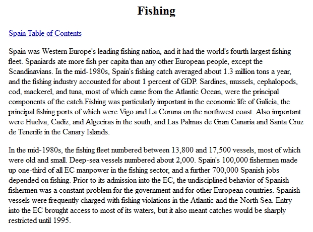 Spain - Fishing | Recurso educativo 90086