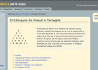 El triángulo de Pascal o Tartaglia | Recurso educativo 90563