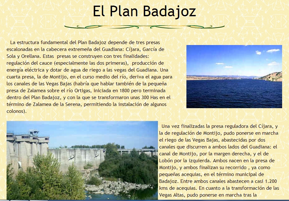 El Plan Badajoz | Recurso educativo 91799