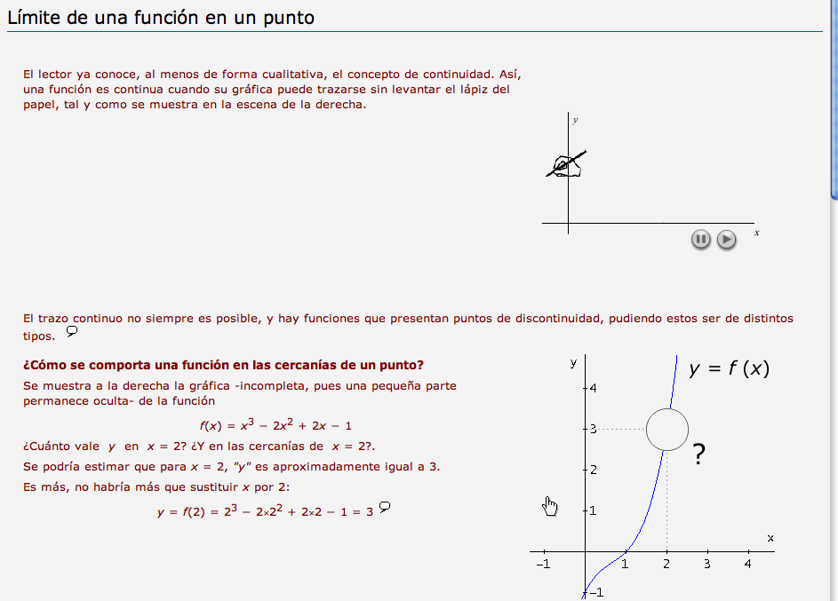 Límite de una función en un punto | Recurso educativo 92195