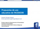 Propuestas de uso educativo de facebook | Recurso educativo 103737