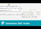 Teorema del Resto (ejercicio 1) | Recurso educativo 107814