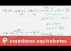 Ecuaciones equivalentes | Recurso educativo 109654