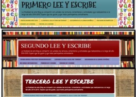TERCERO LEE Y ESCRIBE; SEGUNDO LEE Y ESCRIBE, PRIEMERO LEE Y ESCRIBE. | Recurso educativo 728351