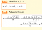 Resolució d'equacions de segon grau: fórmula general | Recurso educativo 730594