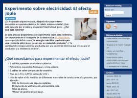 Experimento sobre electricidad: El efecto Joule - El blog de Endesa Educa | Recurso educativo 739232