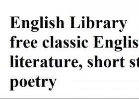 English Library - free classic English literature, short stories, poetry | Recurso educativo 763096