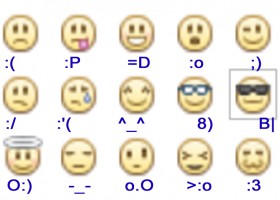 Emoticons and their corresponding symbols in the keyboard | Recurso educativo 770218