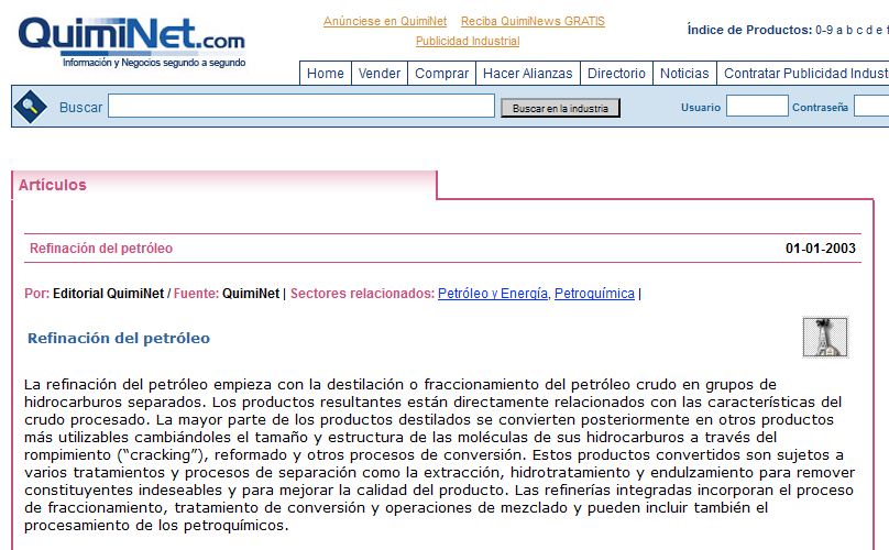 Destilación fraccionada del petróleo | Recurso educativo 36272