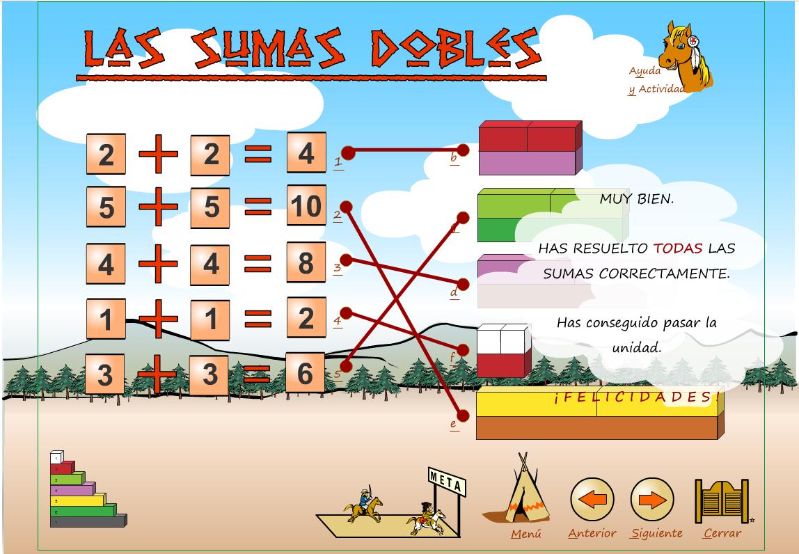 Las sumas dobles | Recurso educativo 40052