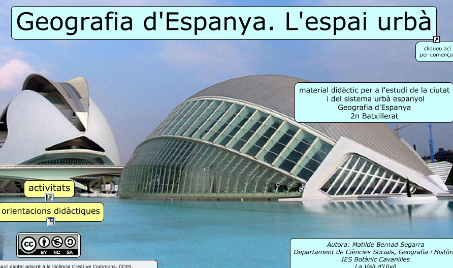 Geografia d´Espanya. L´espai urbà | Recurso educativo 42099