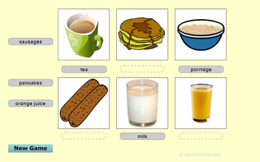 Game: Breakfast foods | Recurso educativo 49870