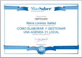 Curso de Cómo elaborar y gestionar una Agenda 21 Local | MasSaber | Recurso educativo 113997