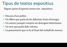 El text expositiu | Recurso educativo 726692