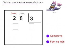 Divisions sense decimals | Recurso educativo 772160