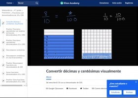 Convertir décimas y centésimas visualmente | Recurso educativo 774963